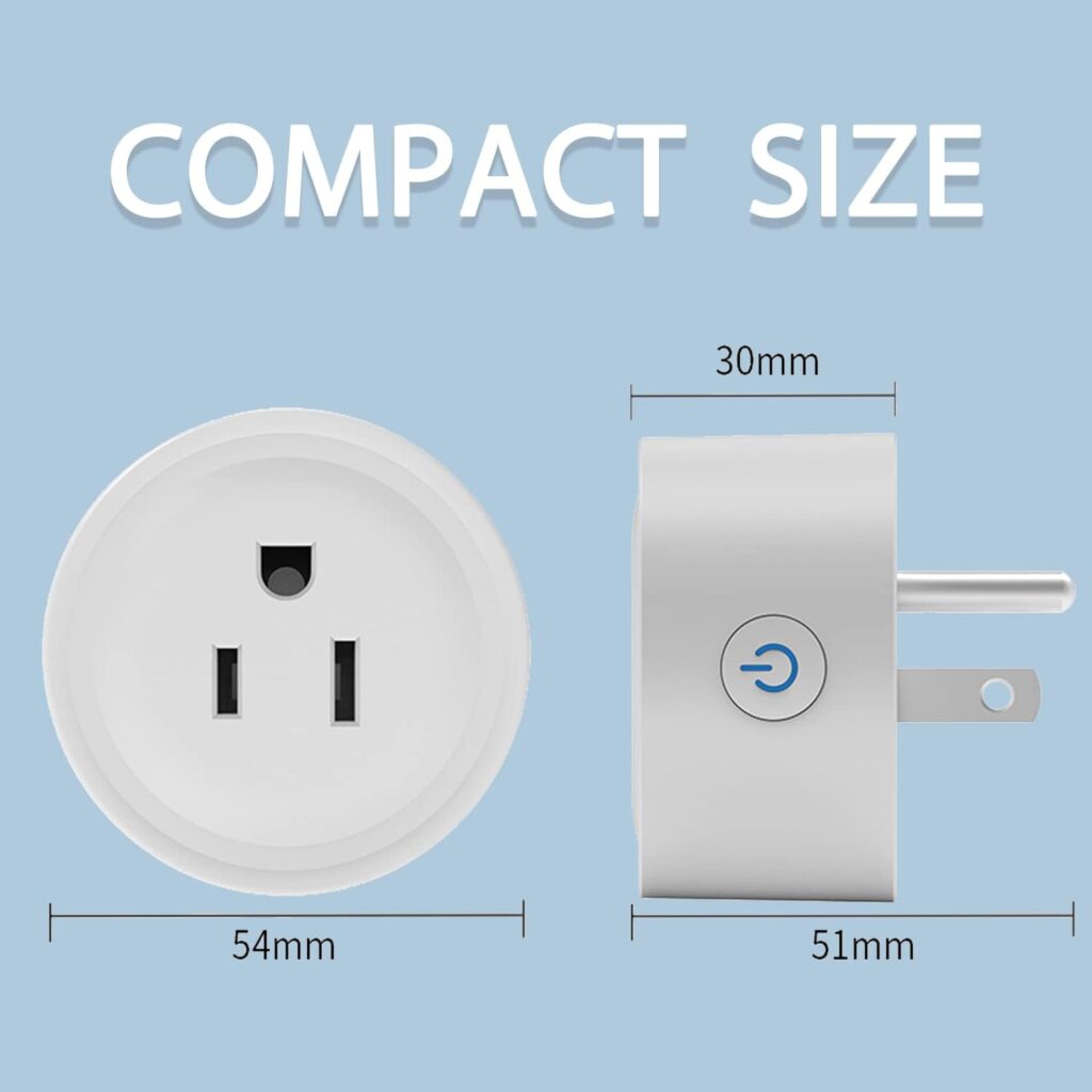 Alexa Smart Plug Exioty, Simple Set Up with One Voice Command, “Amazon Alexa” APP Remote Control, Voice Control, Timer  Schedulete, Stable Connection,Bluetooth Mesh, Require Alexa Echo（4 Pack）