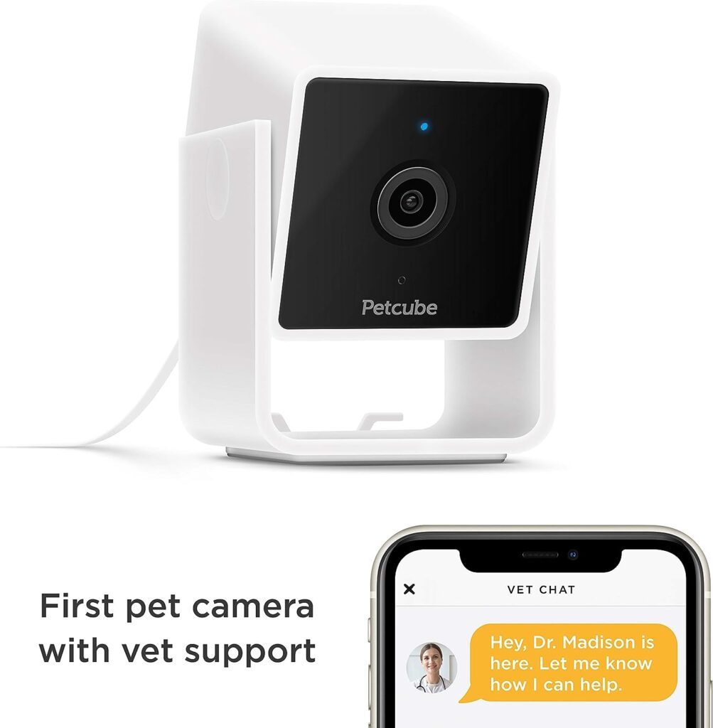 Petcube Pack of 2 Cam Indoor Wi-Fi Pet and Security Camera with Phone App, Pet Monitor with 2-Way Audio and Video, Night Vision, 1080p HD Video and Smart Alerts for Ultimate Home Security (2 Pack)