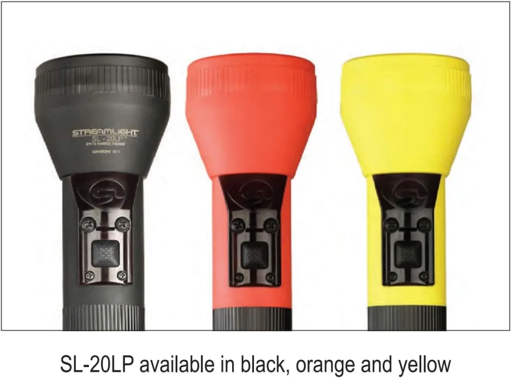 Streamlight 25313 SL-20LP 450-Lumens Full Size Rechargeable LED Flashlight with 120V/100V AC/12V DC Smart Charge, 2 Sleeves, Orange