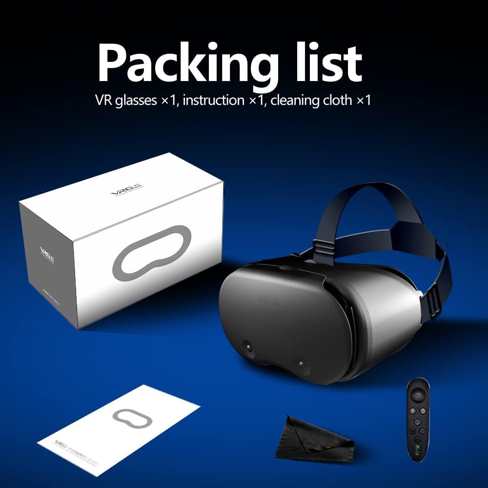 VR Headset, 3D Virtual Reality Headset VR Accessories for Movies and Games VR Glasses for iPhone  Android Phone,Best Virtual Reality Goggles